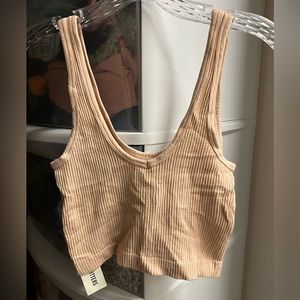 NWT Urban Outfitters Out From Under Tank Nude Beige Large XL